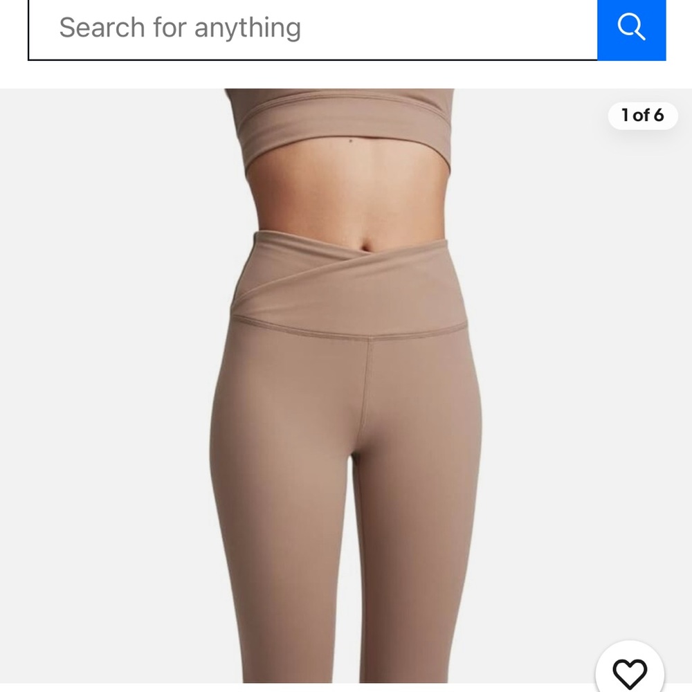 Sincerely Jules for Bandier the rue crossover band leggings, size M